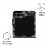 Burga Samsung Galaxy Z Flip 6 Kuori Tough Night Black Camo