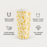 Burga Flaska Termosmuki kannella ja pillillä Lemon Tart