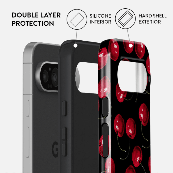 Burga Google Pixel 9 Pro XL -suojakuori Tough Cherrybomb