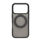 iPhone 17 Pro -suojakuori, jossa pyörivä MagSafe-jalusta, musta