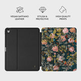 Burga iPad Air 13 (M2/M3/M4) -kansio Bloomy Garden