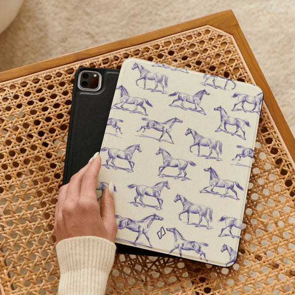 Burga iPad Pro 13 (M4/M5) Folio Derby Race -suojakotelo