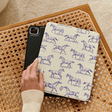 Burga iPad Pro 13 (M4/M5) Folio Derby Race -suojakotelo