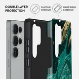 Burga Samsung Galaxy S25 Ultra Kuori Tough Emerald Pool