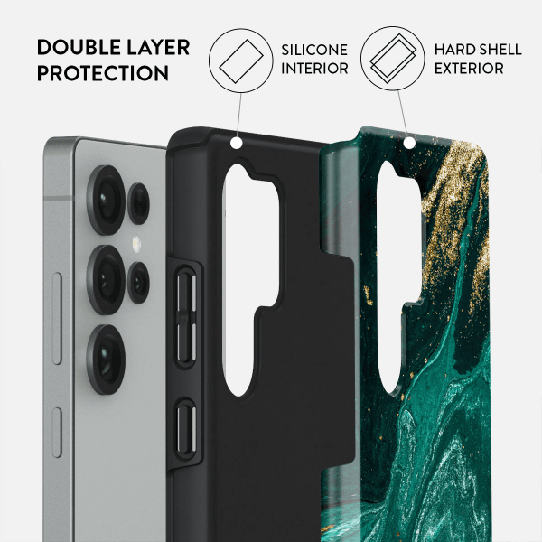 Burga Samsung Galaxy S25 Plus Tough Emerald Pool -kuori