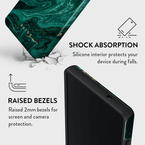 Burga Samsung Galaxy S25 Kuori Tough Emerald Pool