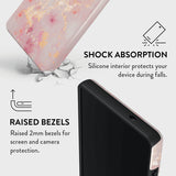 Burga Samsung Galaxy S25 -suojakuori Tough Golden Coral