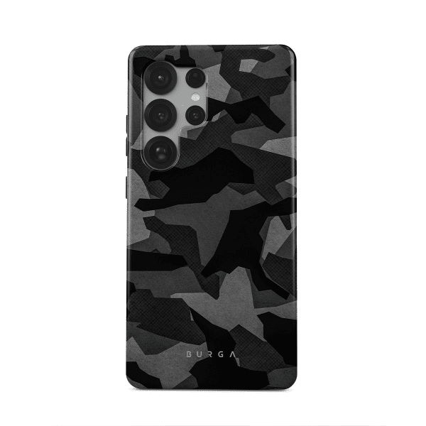 Burga Samsung Galaxy S25 Plus -suojakuori Tough Night Black Camo