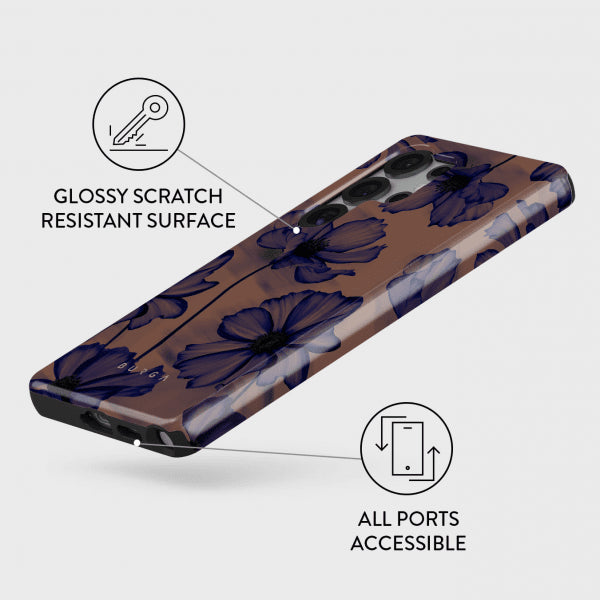 Burga Samsung Galaxy S25 Suojakuori Tough Velvet Night