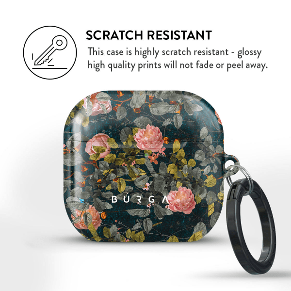 Burgan AirPods 4 -kuoret, Bloomy Garden -kuvio