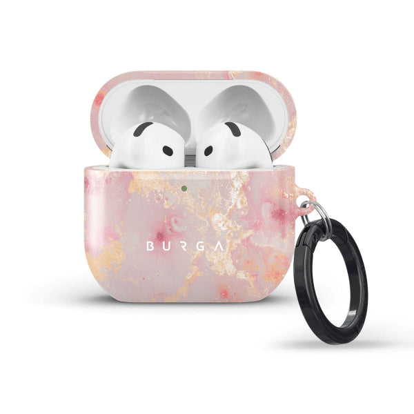 Burga AirPods 4 -kuoret Design Golden Coral