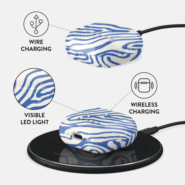Burga AirPods 4 -kuoret Design Seven Seas