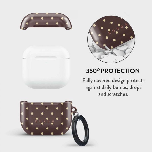 Burga AirPods 4 -kuori, muotoilu Sorry Busy