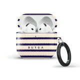 Burga AirPods 4 -kuori, Old Money -design