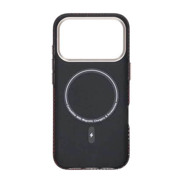 iPhone 17 Pro Max Kuori Aramidikuitu MagSafe Punainen