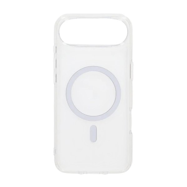 iPhone Air -kuori, TPU, MagSafe, valkoinen, läpinäkyvä
