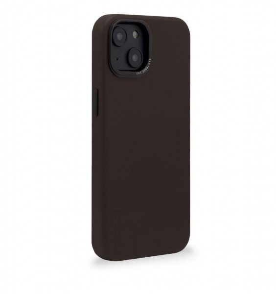 Decoded iPhone 14 Plus -kuoret, nahkainen takakansi, ruskea