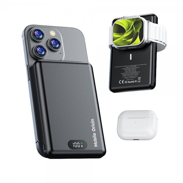 Mobile Origin 3-in-1-varavirtalähde 10 000 mAh MagSafe