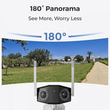 Reolink Duo 2 WiFi (W730) 4K -ulkokamera panoraamanäkymällä