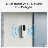 Reolink Video Doorbell Älykäs videopuhelin 2K Wi-Fi Valkoinen