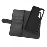 Essentials Samsung Galaxy S24 Plus -kotelo 2-in-1 vegaaninen nahka musta