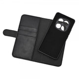 Essentials Xiaomi Redmi Note 14 Pro 5G -suojakotelo 2-in-1, vegaaninahkaa, musta