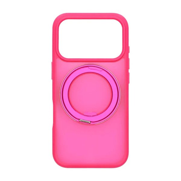 iPhone 17 Pro -suojakuori, jossa pyörivä MagSafe-jalusta, punainen