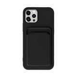 iPhone 14 Pro -suojakuori korttipaikalla, musta