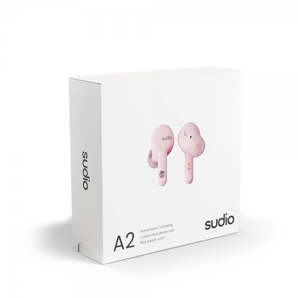 Sudio Kuulokkeet In-Ear A2 True Wireless ANC Pinkki