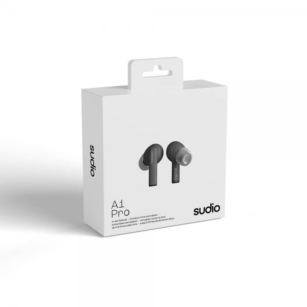 Sudio A1 Pro True Wireless ANC -kuulokkeet, musta