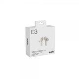 Sudio E3 True Wireless ANC -kuulokkeet, valkoinen