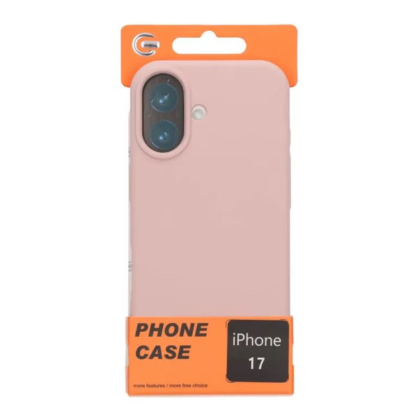 iPhone 17 Suojakuori Liquid Silicone Pinkki