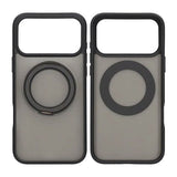 iPhone 17 Pro Max -suojakuori, jossa pyörivä MagSafe-jalusta, musta