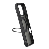 iPhone 17 Pro Max -suojakuori, jossa pyörivä MagSafe-jalusta, musta