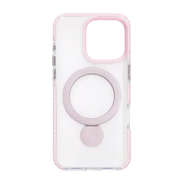 iPhone 16 Pro Kuori Sormusteline MagSafe Pinkki