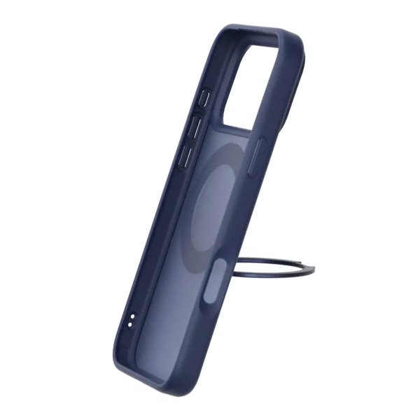 iPhone 17 Pro Max Kuori Käännettävällä MagSafe Jalustalla Sininen