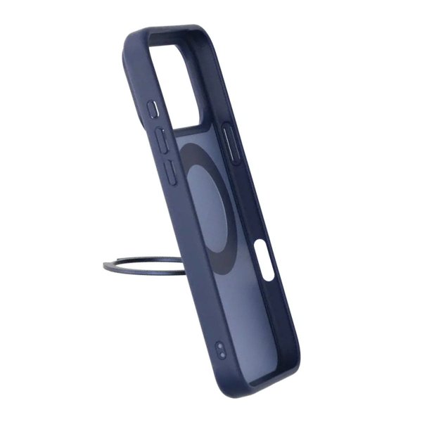 iPhone 17 Pro Max Kuori Käännettävällä MagSafe Jalustalla Sininen