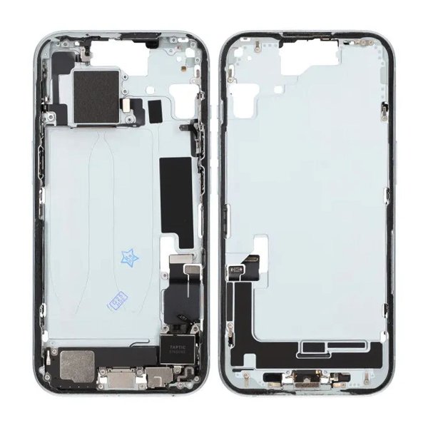 Keskirunko pikkutarvikkeineen iPhone 15 - Puhelimelle - Sininen OEM