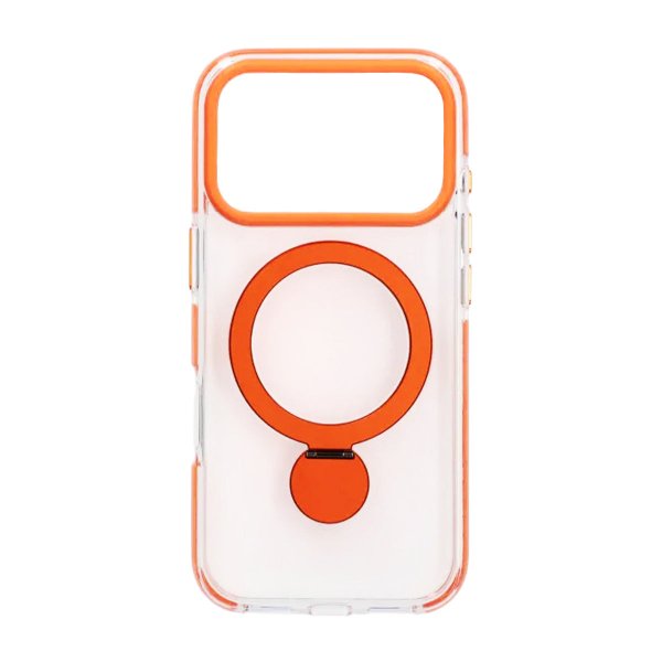 iPhone 17 Pro Max Kuori Sormusteline MagSafe Oranssi