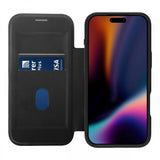 X2O iPhone 17 Pro Max -kotelo Mag Wallet Musta