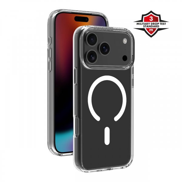X2O iPhone 17 Pro Max -kuori Mag Clear Läpinäkyvä
