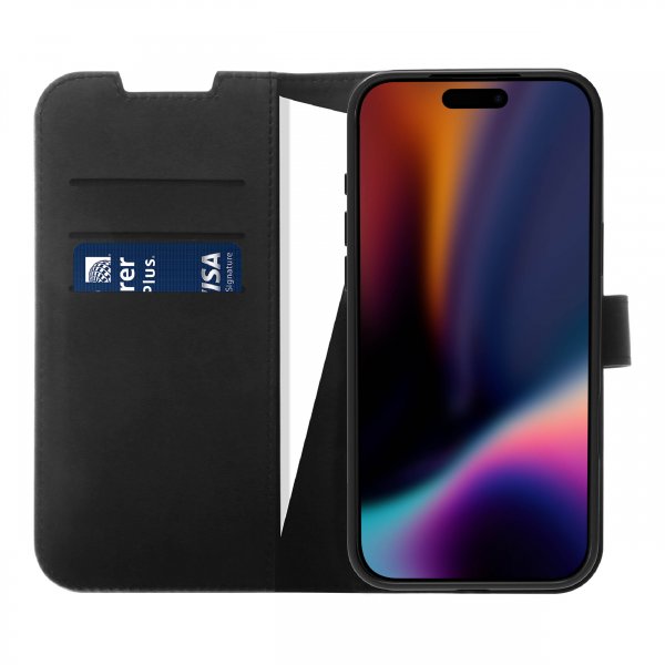 X2O iPhone 17 Pro Max -suojakotelo Classic Wallet, musta