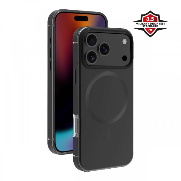 X2O iPhone 17 Pro -kuori, Mag Metal, musta
