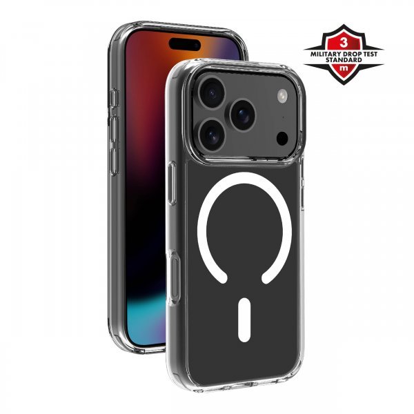 X2O iPhone 17 Pro Mag Clear läpinäkyvä kuori