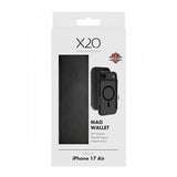X2O iPhone Air -kotelo Mag Wallet Musta