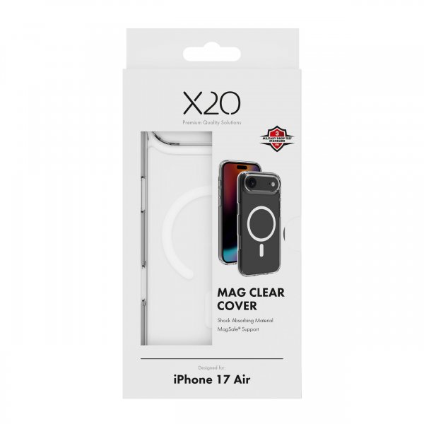 X2O iPhone Air -kuori Mag Clear Transparent