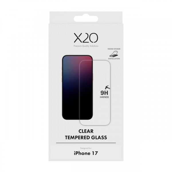 X2O iPhone 17 Näytönsuoja Karkaistu suojalasi 9H