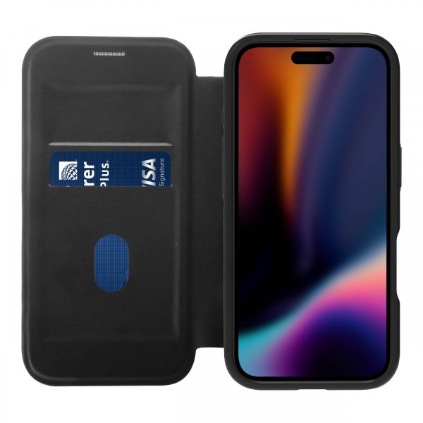 X2O iPhone 17 -lompakkokotelo, MagSafe-yhteensopiva, musta
