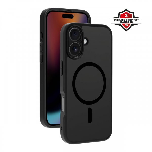 X2O iPhone 17 -kuoret Mag Frosted Musta