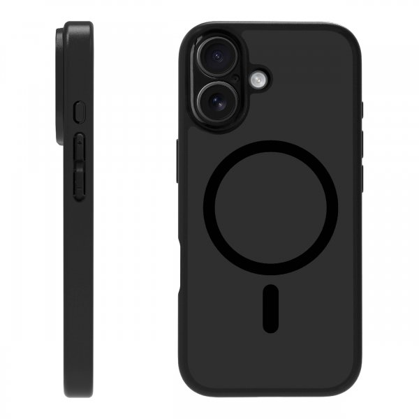 X2O iPhone 17 -kuoret Mag Frosted Musta